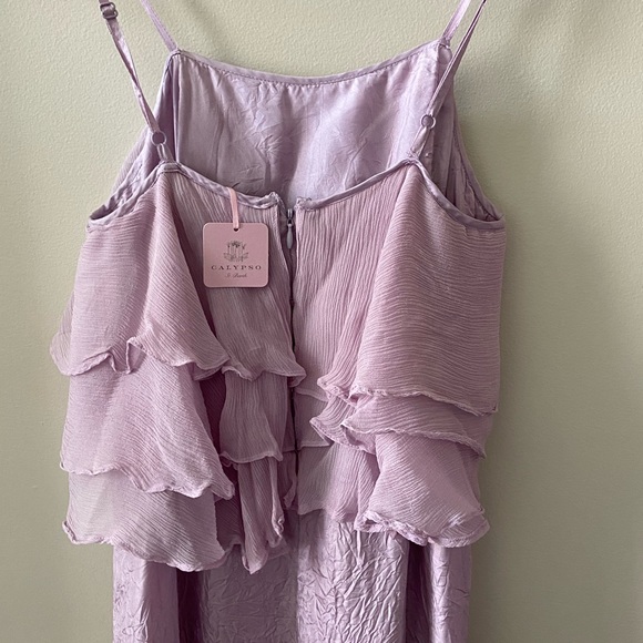 Original Calypso crinkle full length lavender NWT - Picture 2 of 7